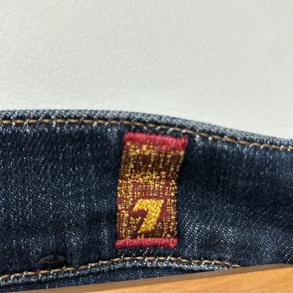 7 for all mankind jeans slimmy straigth leg blue jeans size 30 - Picture 8 of 8